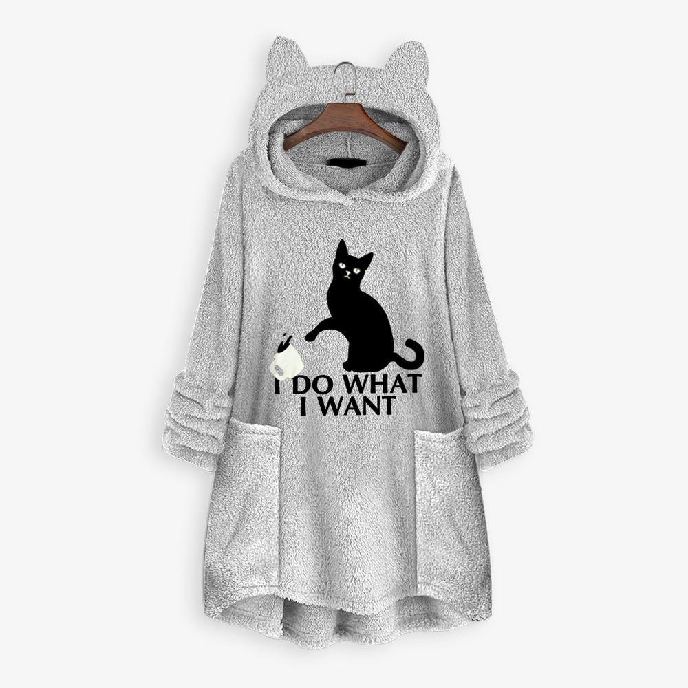 Suéter de doble cara con estampado Cat de doble cara - MXbueno