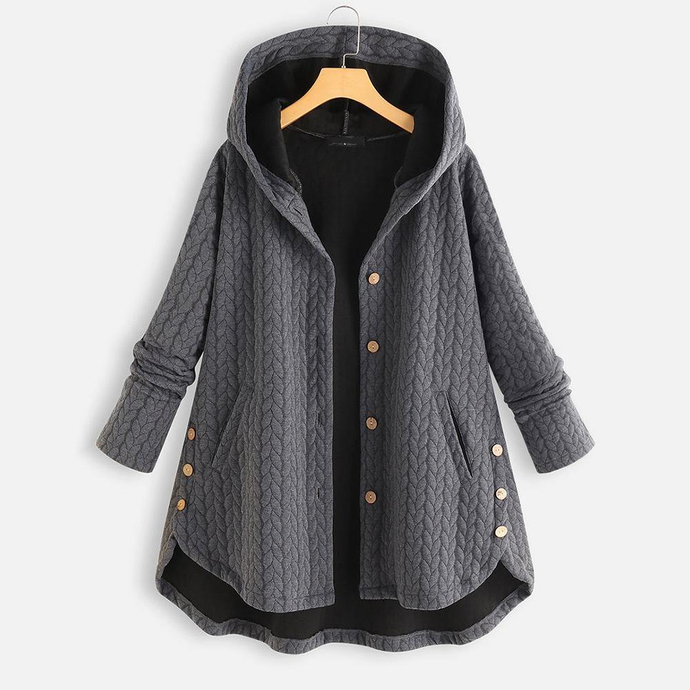 Chaqueta de algodón irregular de longitud media - MXbueno