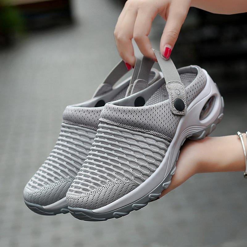 Sandalias y zapatillas casuales de tacón medio para mujer - MXbueno