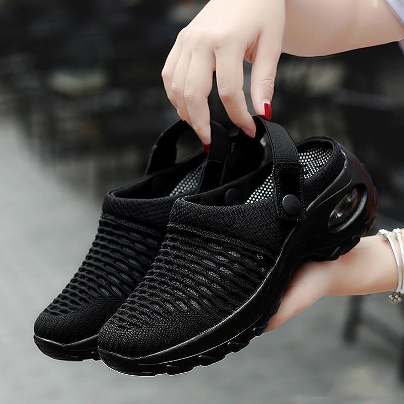 Sandalias y zapatillas casuales de tacón medio para mujer - MXbueno