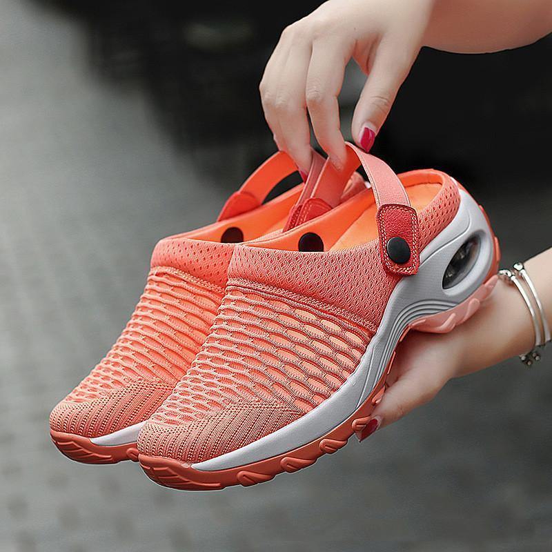 Sandalias y zapatillas casuales de tacón medio para mujer - MXbueno