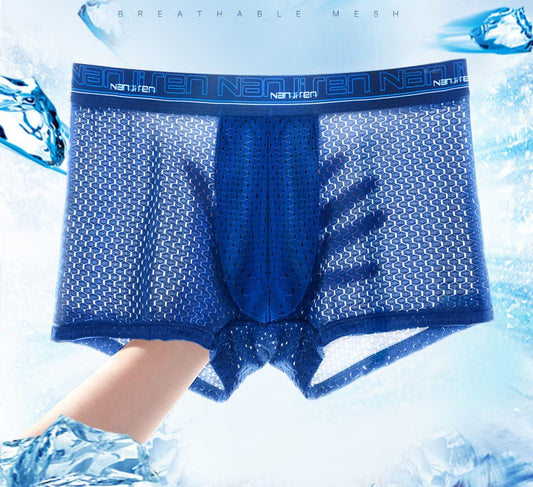 Ropa Interior De Seda Helada Para Hombre-Doble Comodidad, Doble Look Sexy