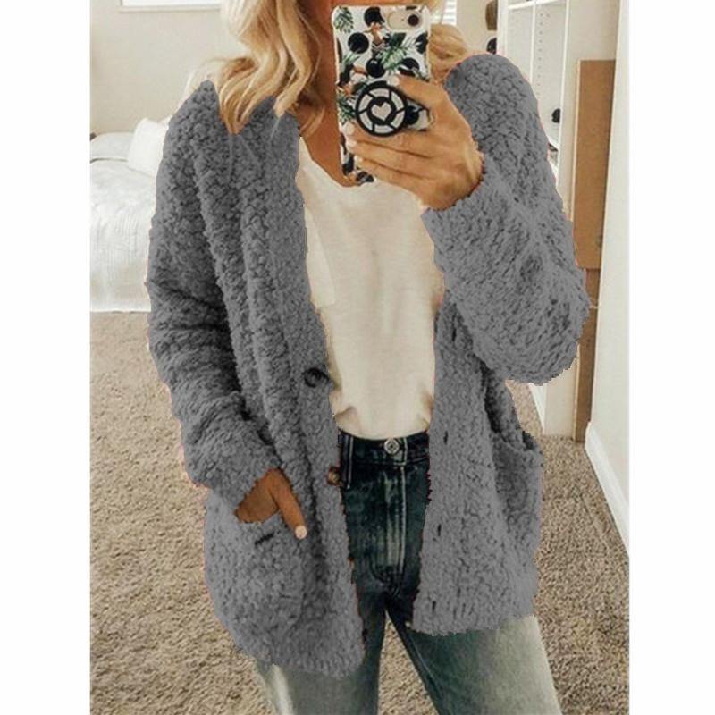 Chaqueta de suéter casual de moda para mujer - MXbueno