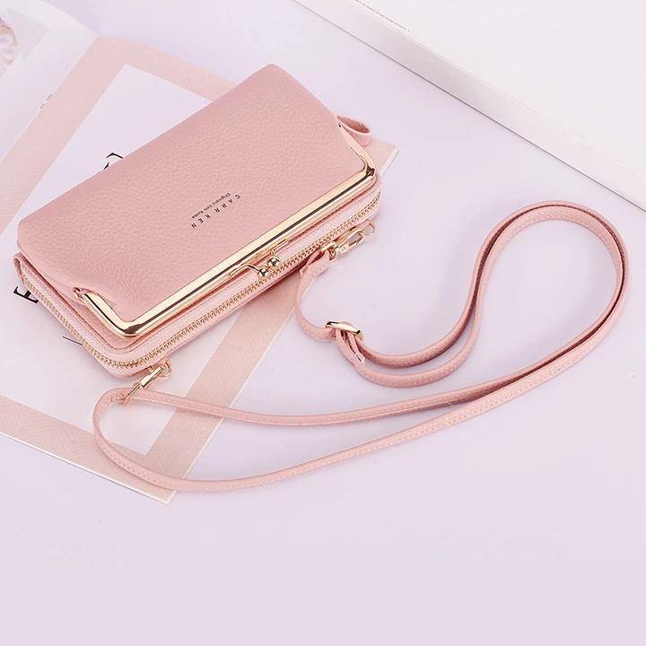 Bolsa de teléfono crossbody Kiss-lock multifuncional de gran capacidad - MXbueno