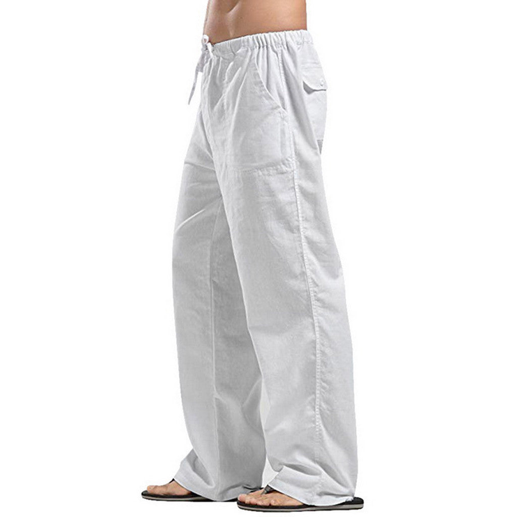 Multi colores pantalones de lino para hombre