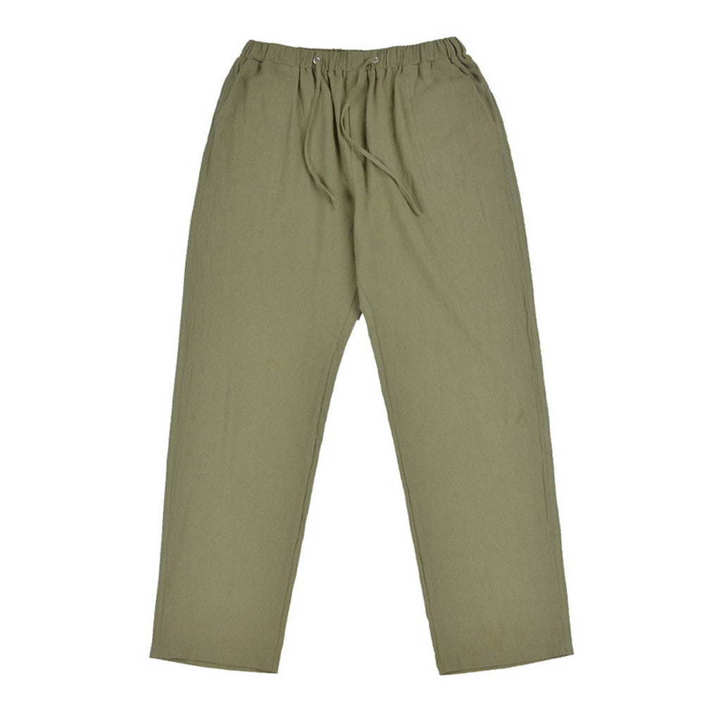 Multi colores pantalones de lino para hombre