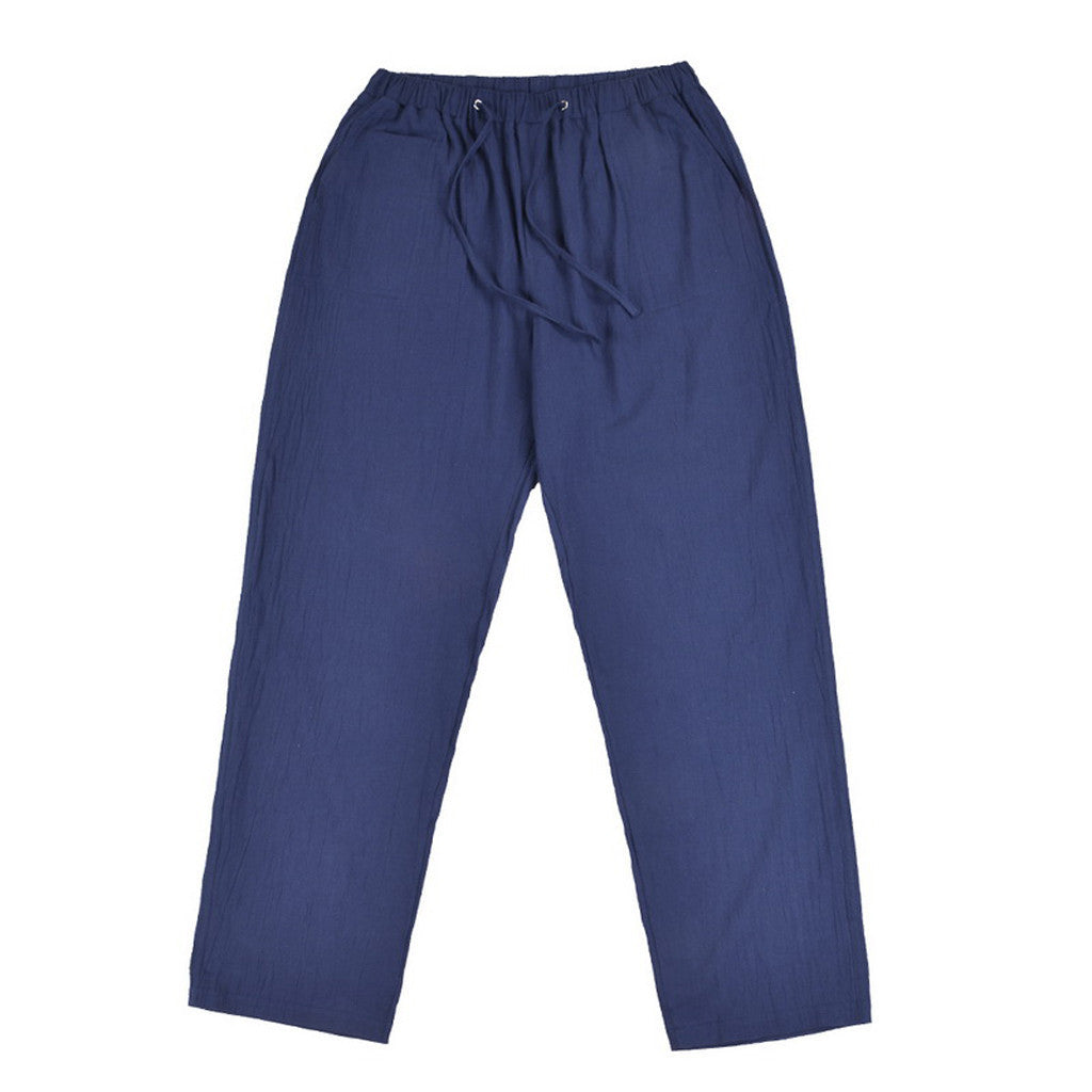 Multi colores pantalones de lino para hombre