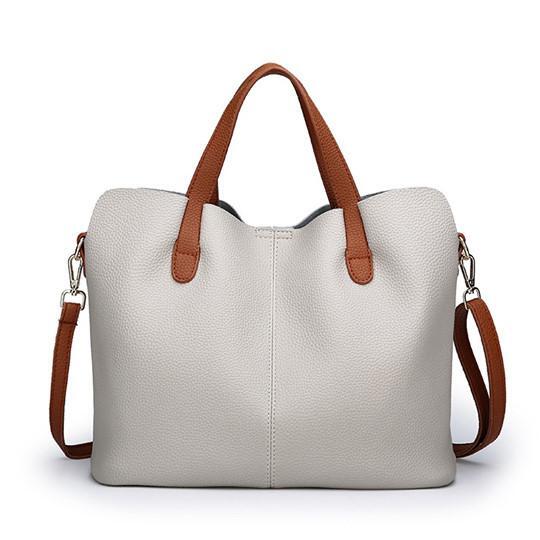 Bolso Shopper De Piel Dos En Uno