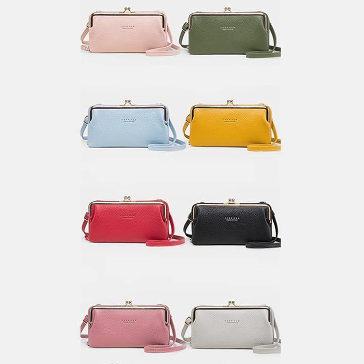 Bolsa de teléfono crossbody Kiss-lock multifuncional de gran capacidad - MXbueno