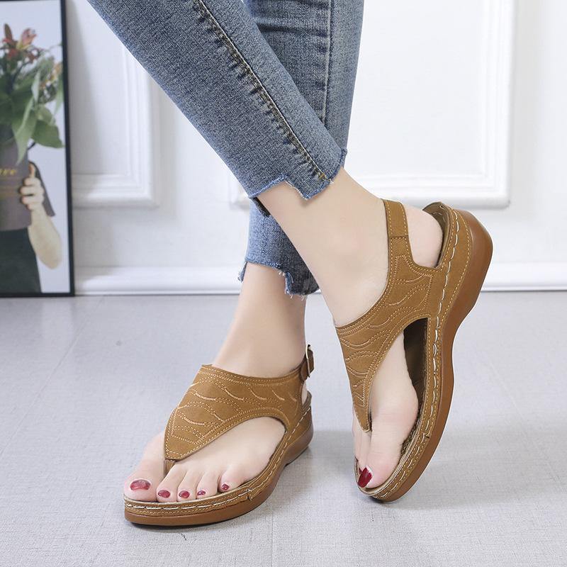 Las nuevas sandalias de tacón de pendiente 2020 para mujer casual - MXbueno