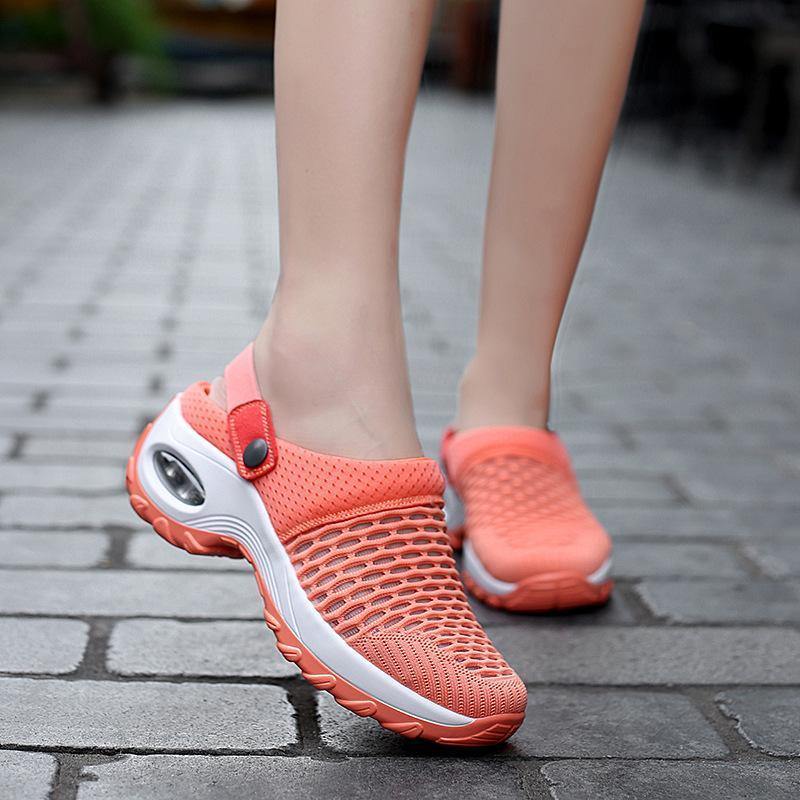 Sandalias y zapatillas casuales de tacón medio para mujer - MXbueno