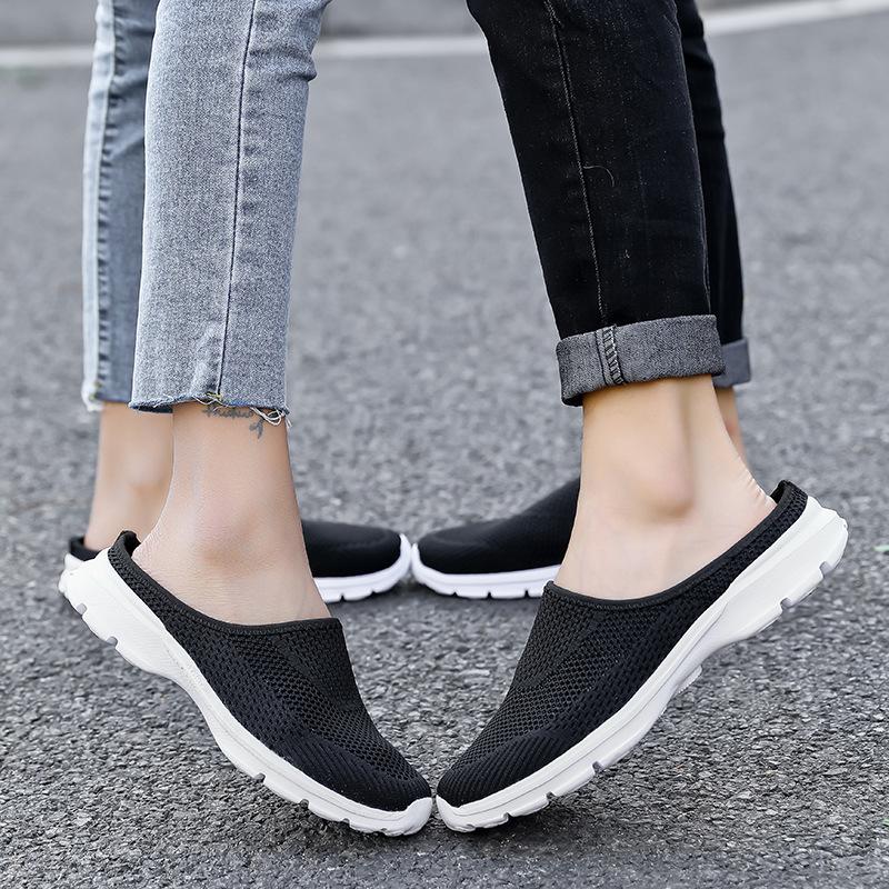 Zapatos Casuales Sin Cordones De Malla Transpirable