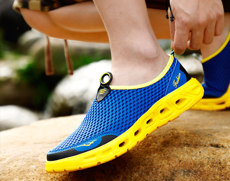 Hombres y Mujeres Honeycomb malla de secado rápido playa zapatos de agua