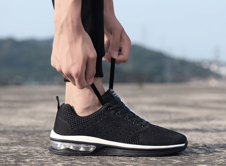 Zapatillas de tenis de plataforma de cojín de aire transpirable populares para hombre y mujer
