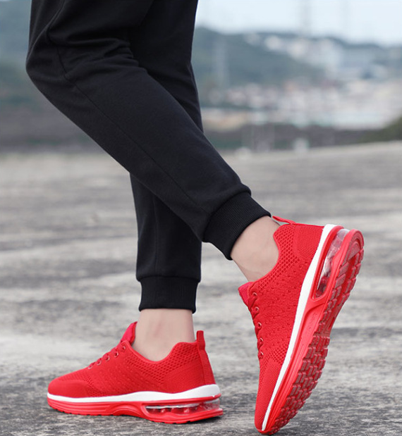 Zapatillas de tenis de plataforma de cojín de aire transpirable populares para hombre y mujer