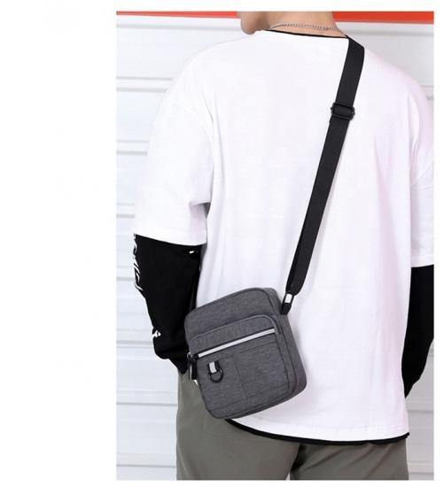 BOLSOS DE HOMBRO DE ENCARGO MULTIFUNCIONALES DEL MENSAJERO DEL TELÉFONO MÓVIL CON EL LOGOTIPO - MXbueno