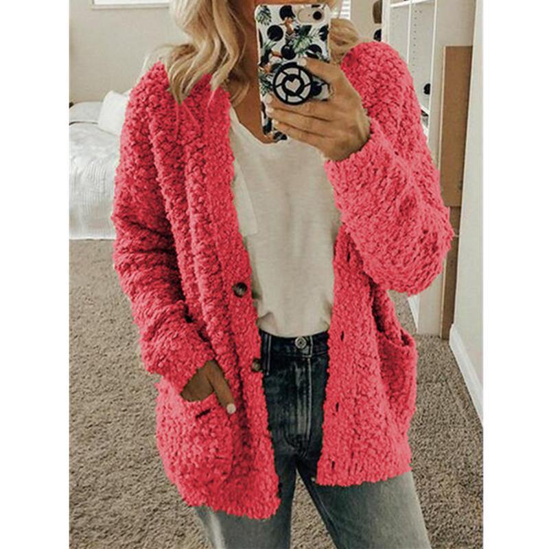 Chaqueta de suéter casual de moda para mujer - MXbueno