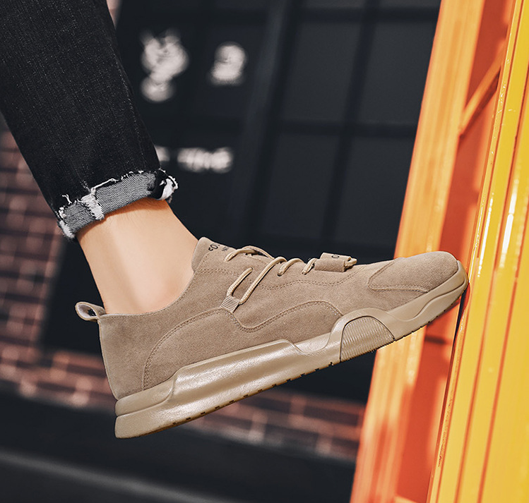 Zapatos casuales deportivos elegantes antideslizantes de gamuza sintética para hombres - MXbueno