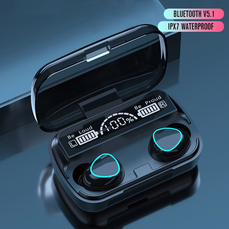 Auriculares Inalámbricos Auriculares Táctiles Compatibles Con Bluetooth 5.1 Auriculares Inalámbricos Auriculares Impermeables 9D De Calidad Hi-Fi