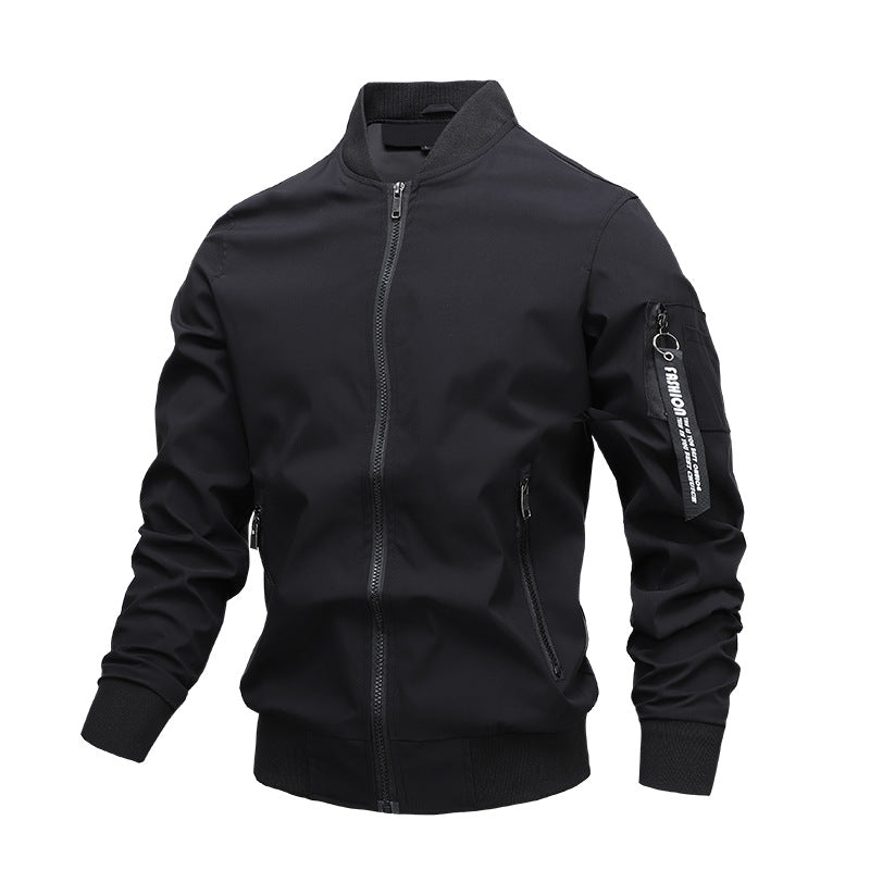 Chaqueta De Hombre Chaqueta Casual Chaqueta De Hombre De Moda De Color Sólido