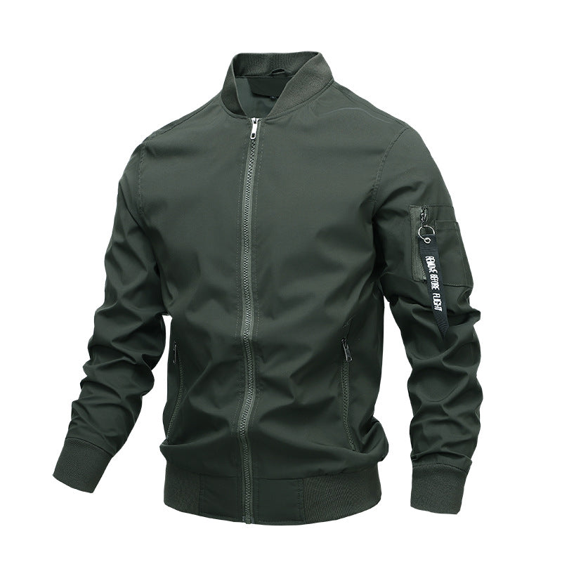Chaqueta De Hombre Chaqueta Casual Chaqueta De Hombre De Moda De Color Sólido
