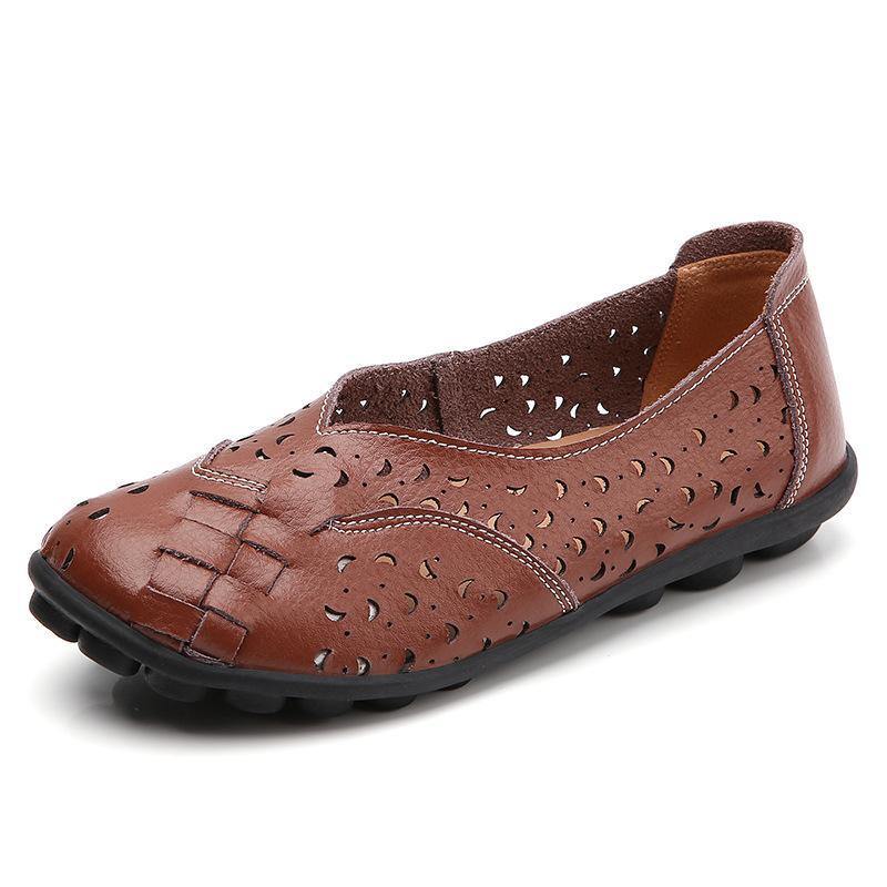 Señoras de costura mocasines cómodo y transpirable - MXbueno