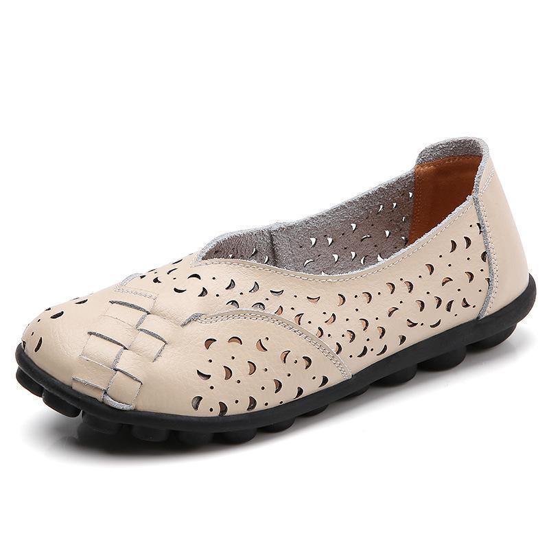 Señoras de costura mocasines cómodo y transpirable - MXbueno