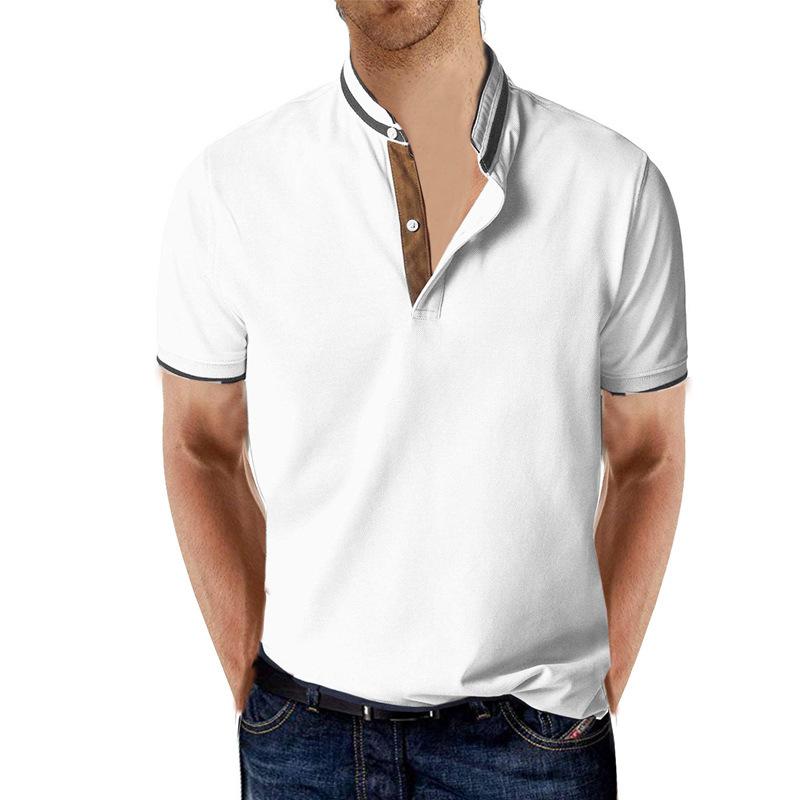 2021 playera tipo polo de alta costura para hombre con solapa