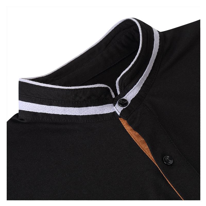 2021 playera tipo polo de alta costura para hombre con solapa