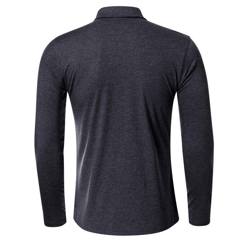 Polo de hombre de manga larga con solapa - MXbueno