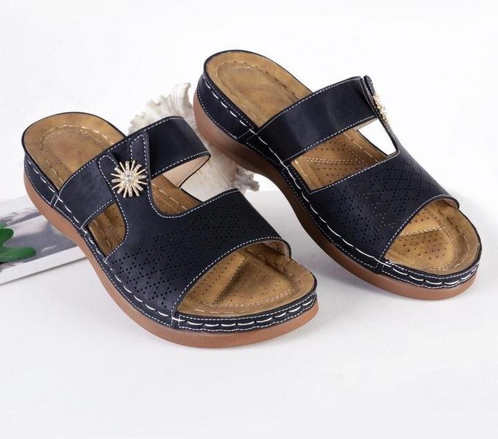 Sandalias Cómodas Ortopédicas Con Punta De Mujer