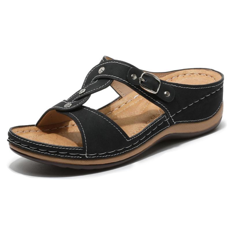 Sandalias de plataforma cómoda y linda