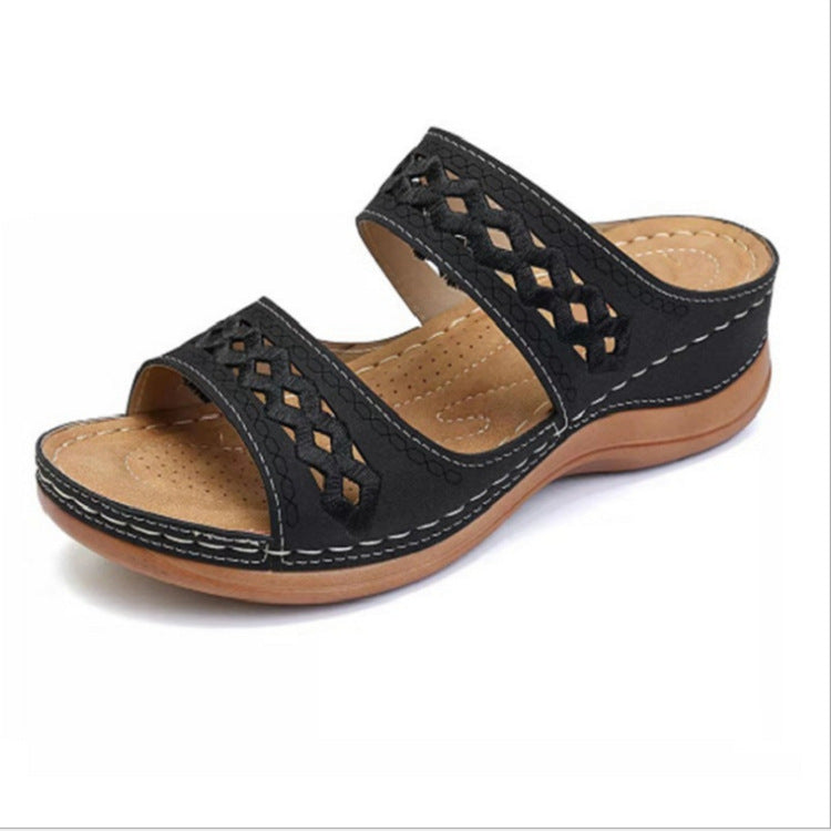 Sandalias de punta abierta premium para mujer