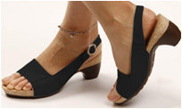 Sandalias de tacón bajo, elegantes y cómodas
