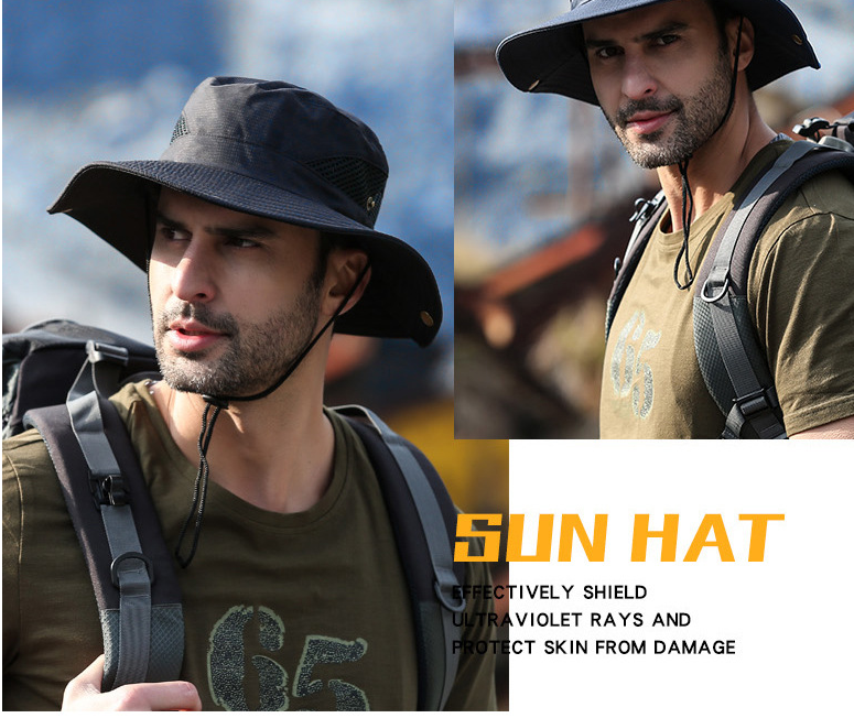 Sombrero para el sol plegable con protección UV para hombre - MXbueno