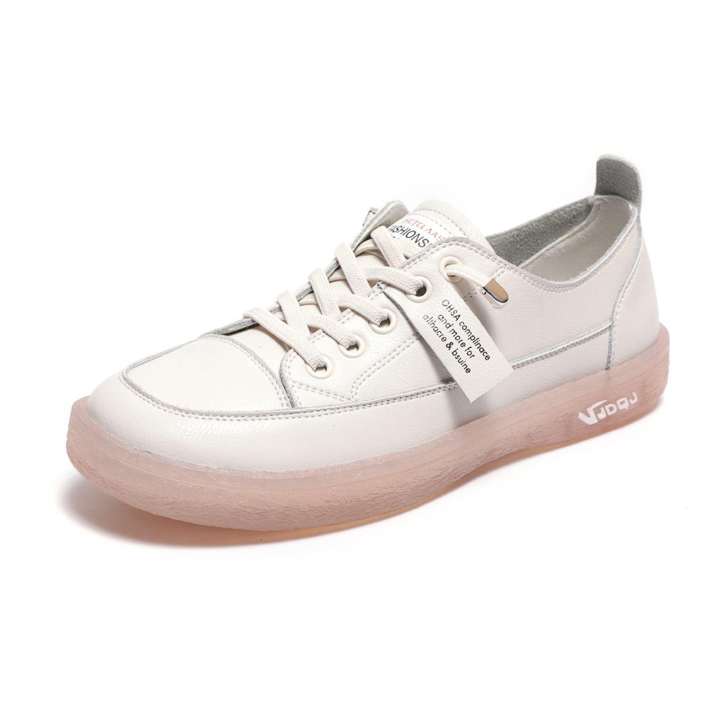 Zapatos Blancos Con Suela De Gelatina Suave Para Mujer