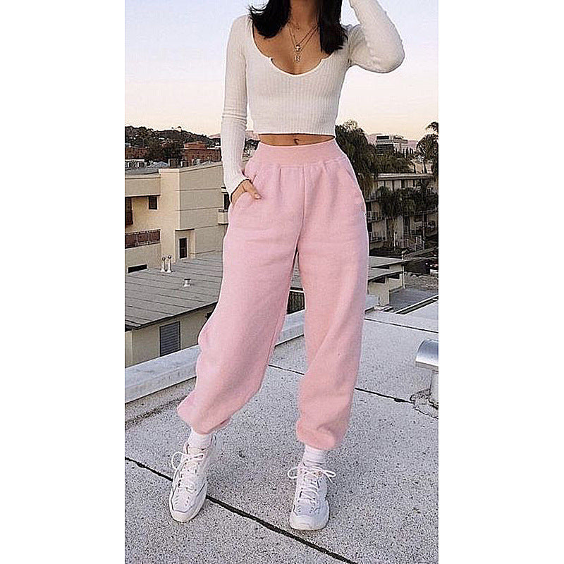 Pantalón Holgado De Felpa