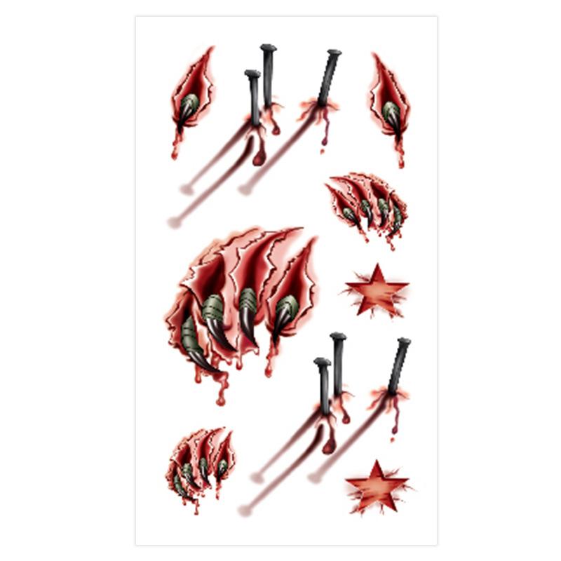 Pegatinas De Cicatrices De Sutura Sangrante De Halloween