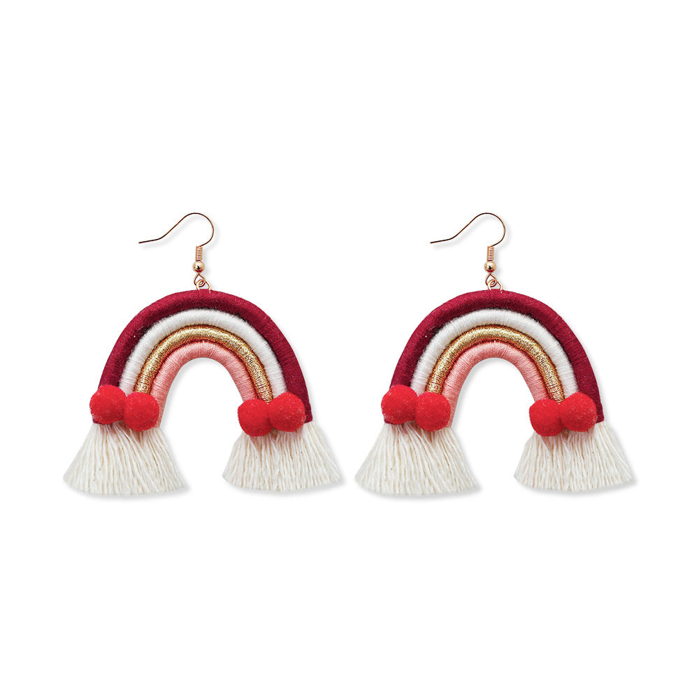 Pendientes De Borla Hechos A Mano, Pendientes Largos De Estilo étnico Retro Europeo Y Americano Para Mujer, Pendientes Personalizados Bohemios, Joyería