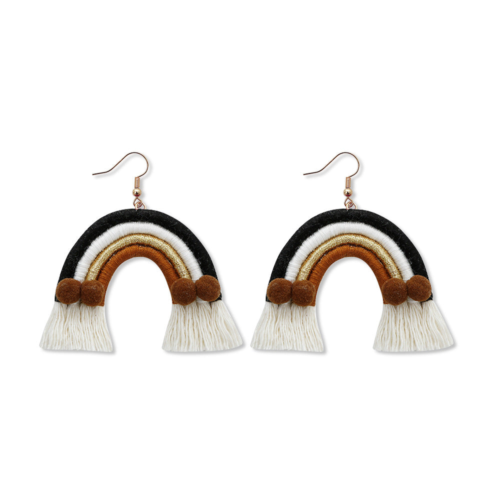 Pendientes De Borla Hechos A Mano, Pendientes Largos De Estilo étnico Retro Europeo Y Americano Para Mujer, Pendientes Personalizados Bohemios, Joyería