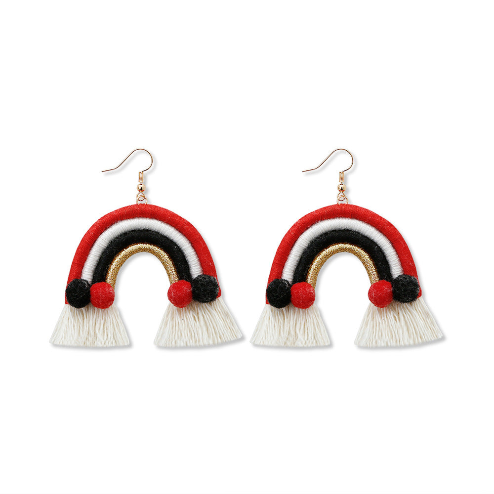 Pendientes De Borla Hechos A Mano, Pendientes Largos De Estilo étnico Retro Europeo Y Americano Para Mujer, Pendientes Personalizados Bohemios, Joyería