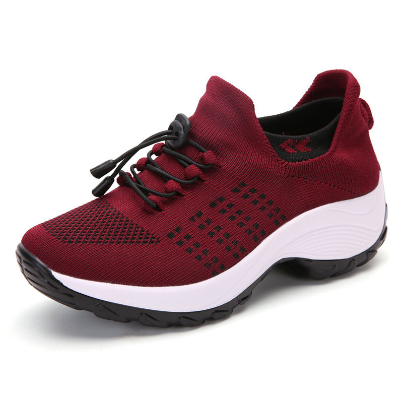 Zapatillas De Deporte Respirables De Moda De Moda Con Parche De Goma