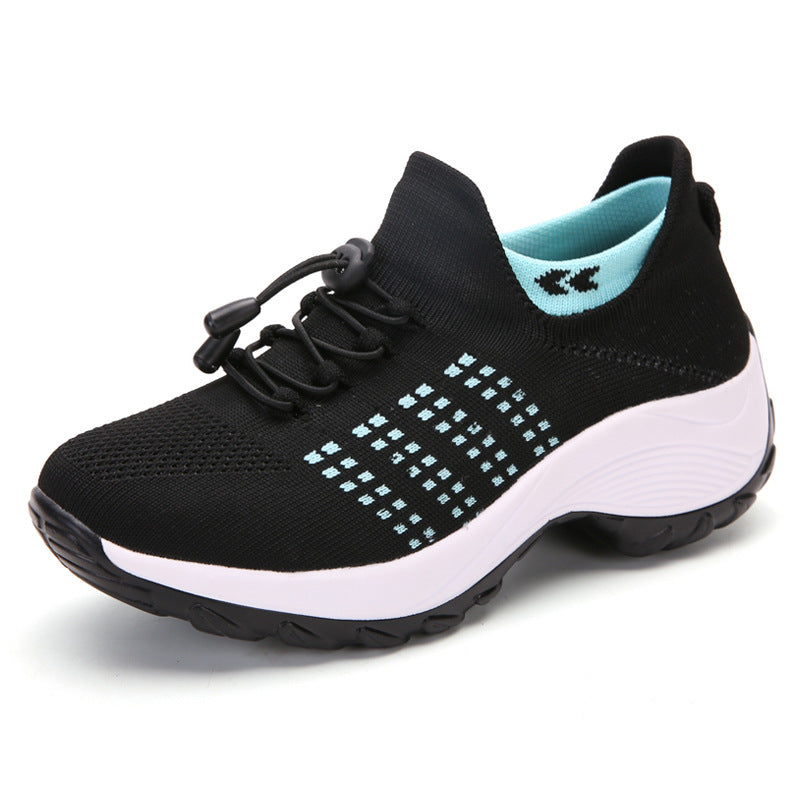Zapatillas De Deporte Respirables De Moda De Moda Con Parche De Goma