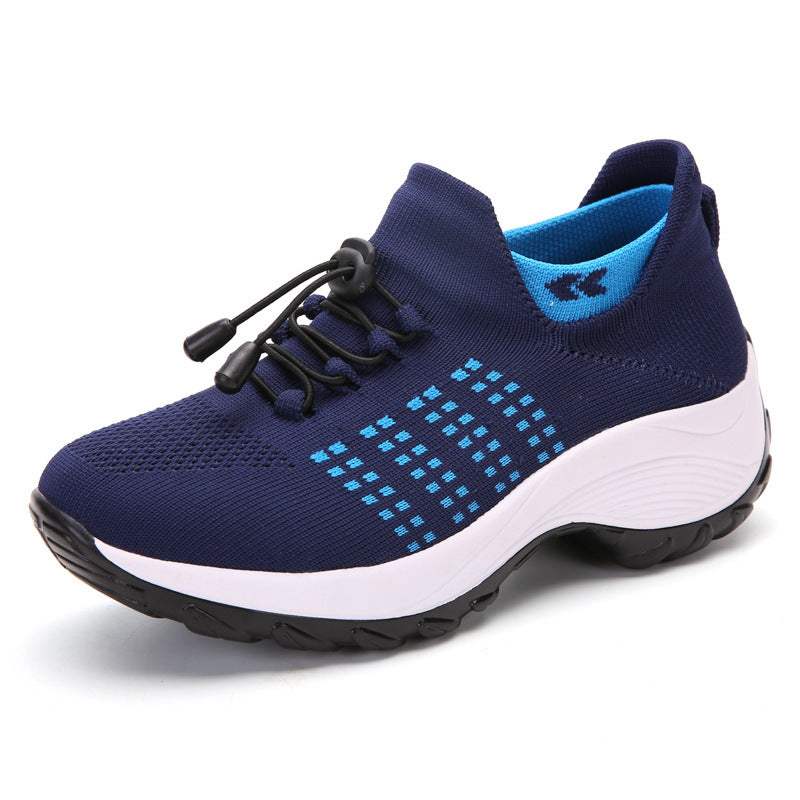 Zapatillas De Deporte Respirables De Moda De Moda Con Parche De Goma