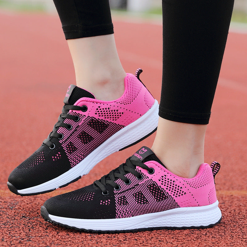 Zapatillas De Lona De Color Puro Transpirables De Tacón Plano Y Bajo