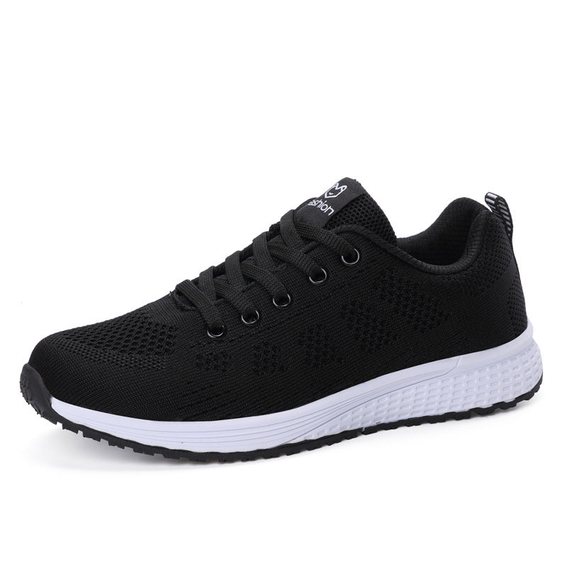 Zapatillas De Lona De Color Puro Transpirables De Tacón Plano Y Bajo