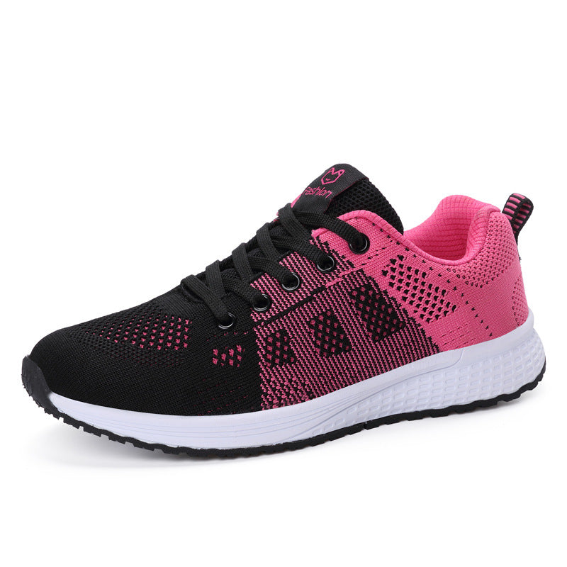 Zapatillas De Lona De Color Puro Transpirables De Tacón Plano Y Bajo