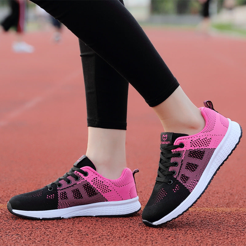 Zapatillas De Lona De Color Puro Transpirables De Tacón Plano Y Bajo