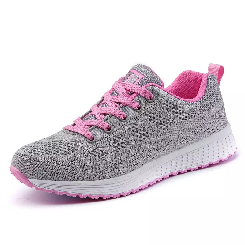 Zapatillas De Lona De Color Puro Transpirables De Tacón Plano Y Bajo