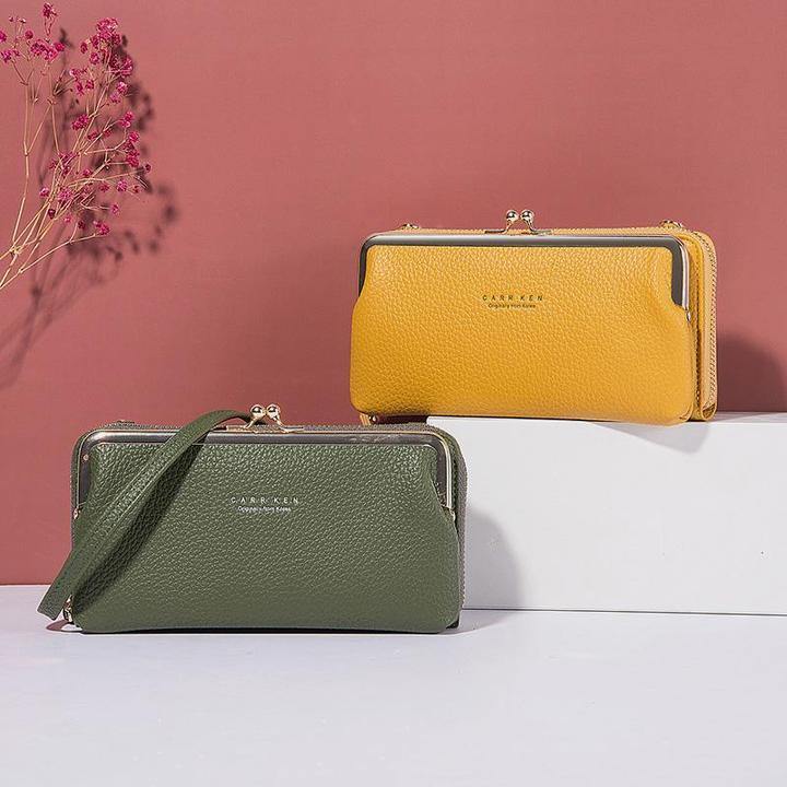 Bolsa de teléfono crossbody Kiss-lock multifuncional de gran capacidad - MXbueno